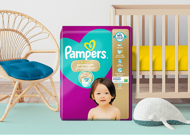 Pampers Premium Protection packshot