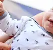 Baby getting ready to crawl