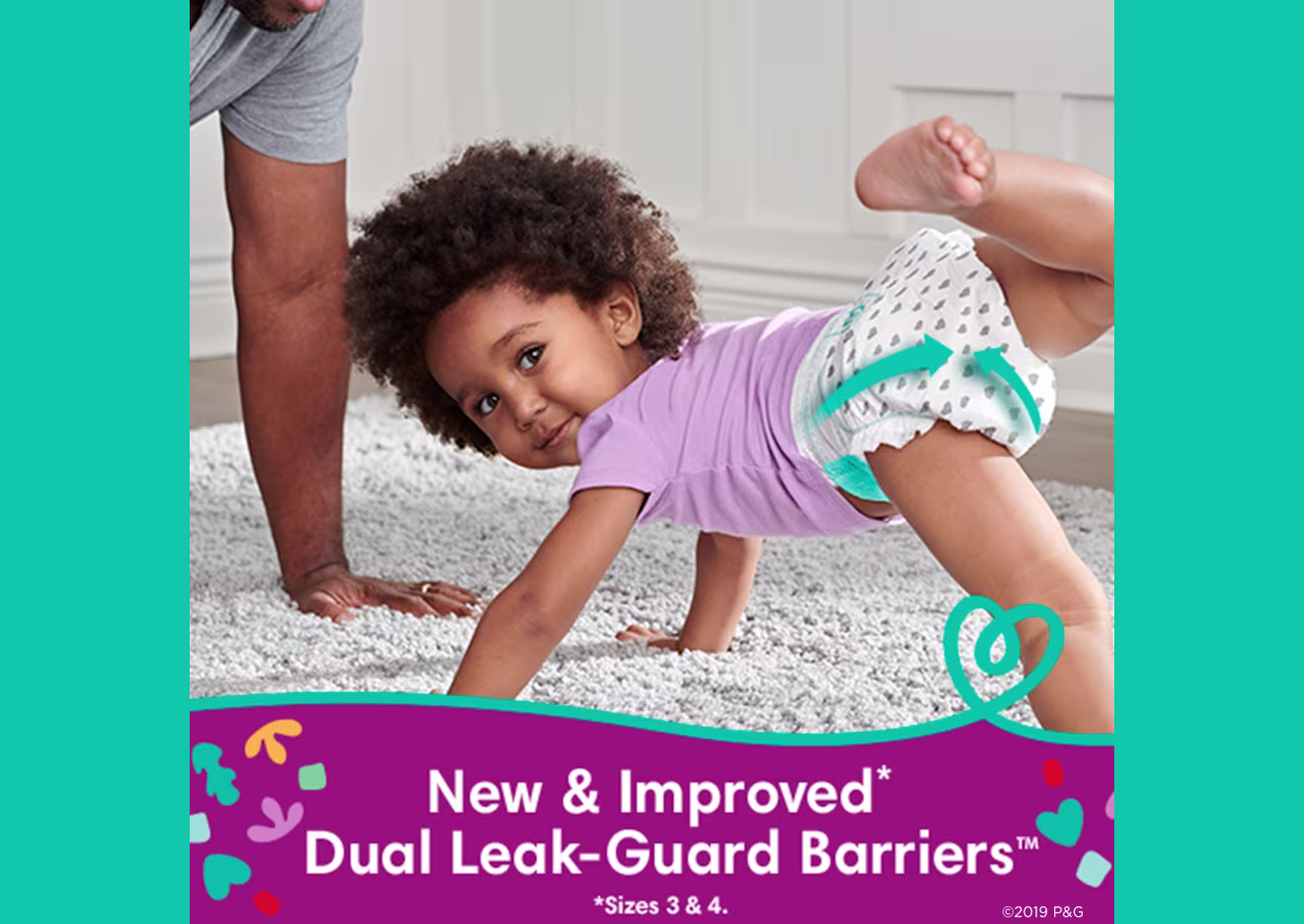 Cruisers diapers have dual leak guard barriers to protect where leaks happen most