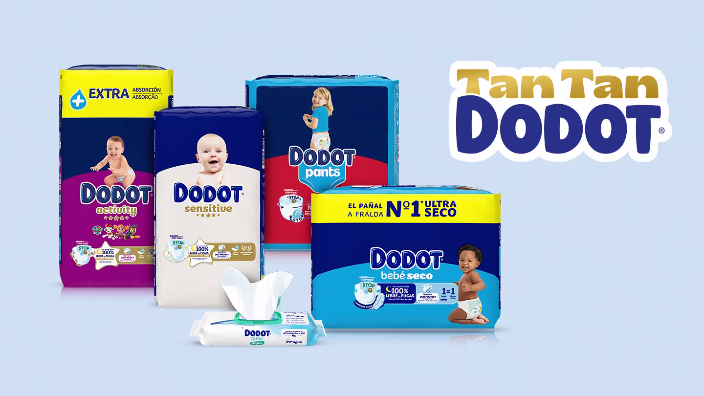 Aparecen packs de Dodot Activity, Dodot Sensitive, Dodot Bebé Seco y Dodot Pants, así como un pack de toallitas Dodot Pure Aqua.