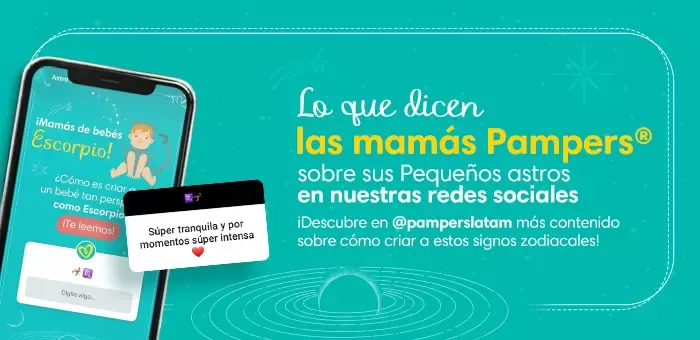 Horóscopo Escorpio para tu bebé: Testimonio de mamás Pampers ehub pam horbb EscorpioLATAM Comentarios 700x340
