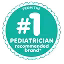 Del ícono de la marca recomendada número 1 por pediatras