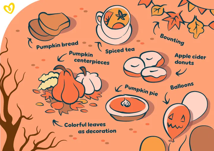 Fall theme baby girl shower ideas