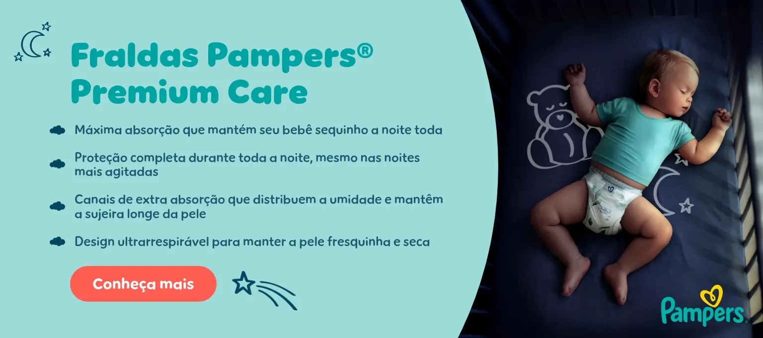 Fraldas Pampers® Premium Care