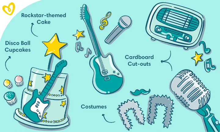 Rock Star theme for a baby boy shower
