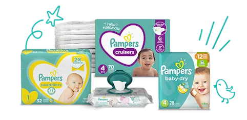 Pañales y Toallitas Pampers