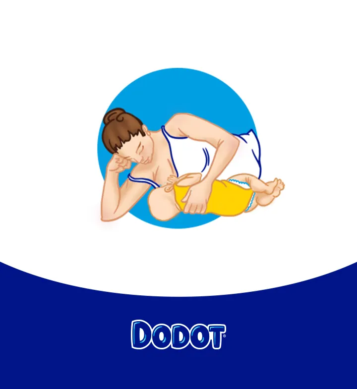 cinco posiciones para dar el pecho-Article Content Image 3 ES DODOT Breastfeeding positions side desktop