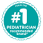 Pampers number 1 pediatrician recommended brand icon