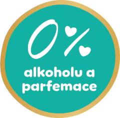 0 % alkoholu, plastů a parfemace