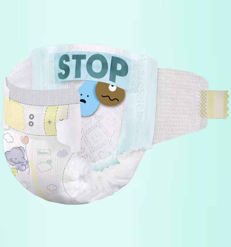 Grafiek van de Pampers Premium Protection-luier Grafiek van de Pampers Premium Protection-luier