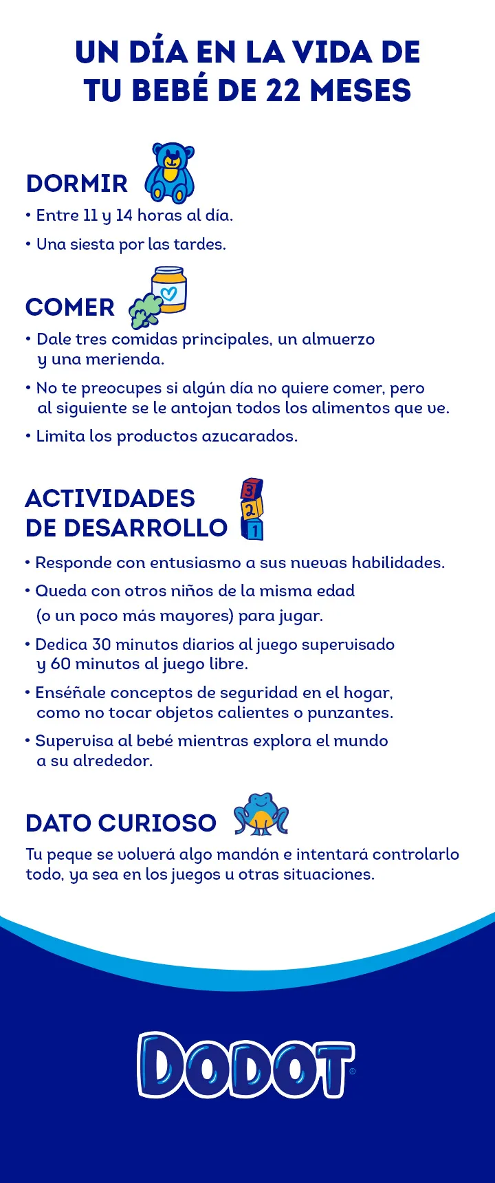 que puede hacer un bebé de 22 meses