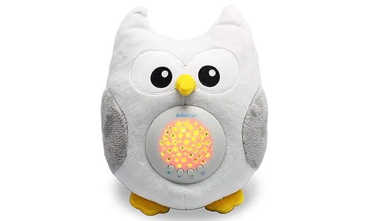 Bubzi Co Baby Toys Owl Sound Machine, Night Light