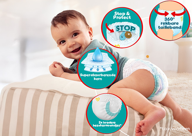 2x bredere beschermrandjes - superabsorberende kern - stop & protect - 360° rekbare tailleband