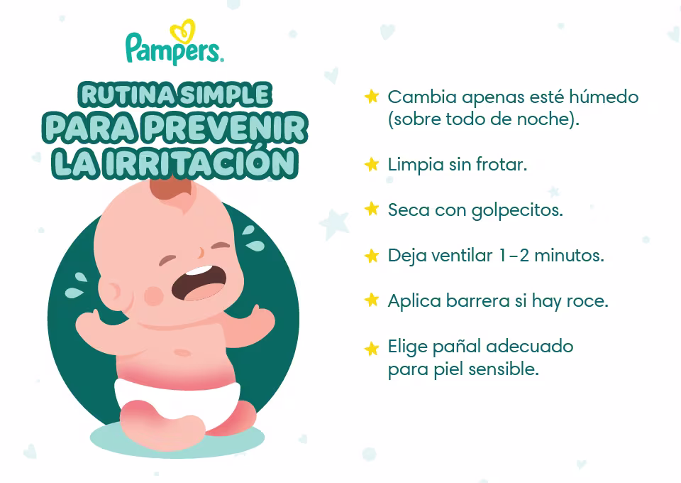 Rutina simple para prevenir la irritación Rutina simple para prevenir la irritación