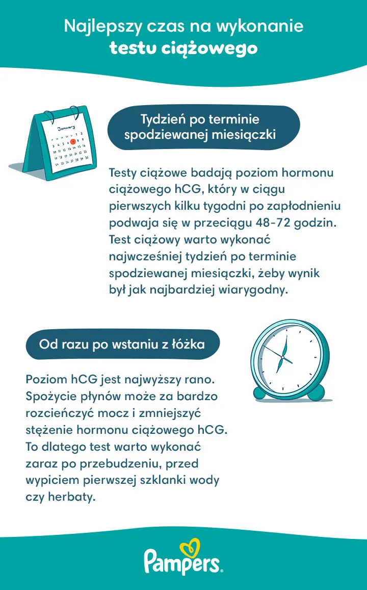 Kiedy najlepiej wykonać test ciążowy