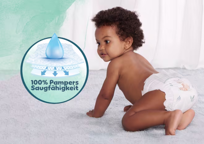 Pampers Harmonie: 0% Parfüm und Lotion, Hypoallergen (Entwickelt, um das Risiko von Allergien zu minimieren.), Dermatologisch bestätigt (SHA bestätigt, dass Pampers Windeln bei Kontakt mit Babyhaut sicher sind.)
