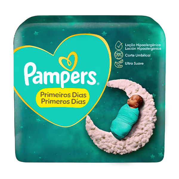 Pampers® Primeiros Dias, 4.8 de 5 estrelas, TAMANHO RN