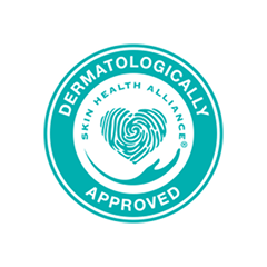 Kép, amelyen a „Dermatológiailag tesztelt” tanúsítvány látható