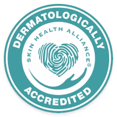 Skin Health Alliance certification showing Pampers are dermatologically accredited