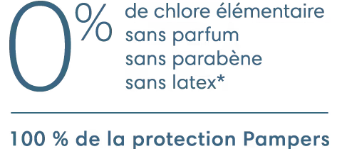 100 % de la protection Pampers