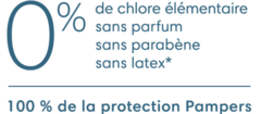 100 % de la protection Pampers