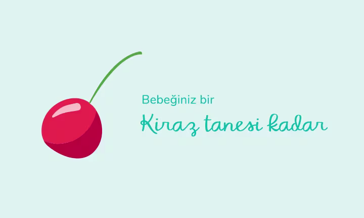 Your baby is the size of a cherry