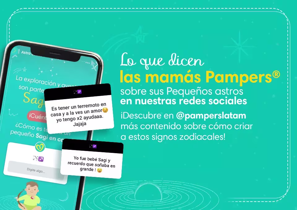 Horóscopo Sagitario para tu bebé: Testimonio de mamás Pampers