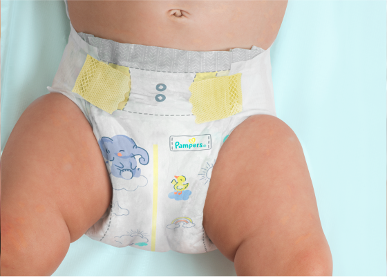 Abbildung der Windel mit Urin-Indikator