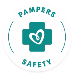 Icon showing Pampers products are crafter with science and go through rigorous testing