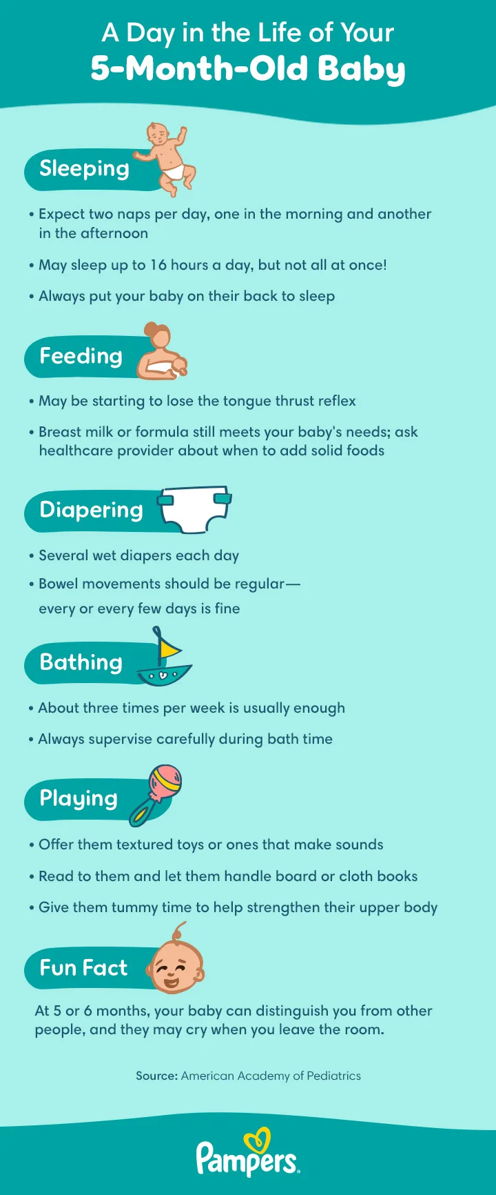 5-month-old baby milestones and schedule 5-month-old baby milestones and schedule