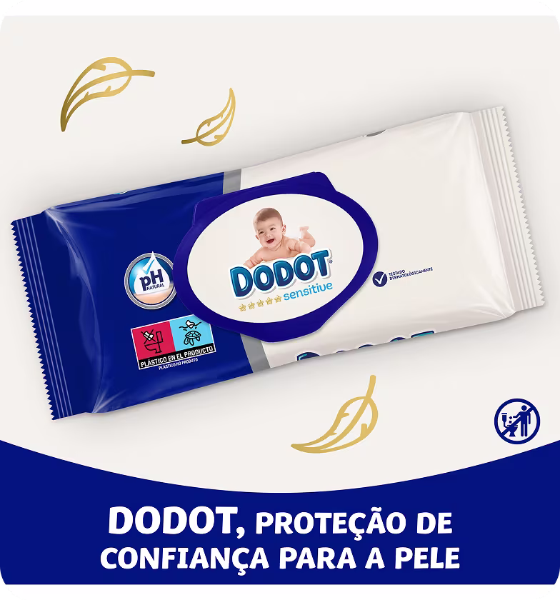 Pacote de toalhitas Dodot Sensitive Pacote de toalhitas Dodot Sensitive