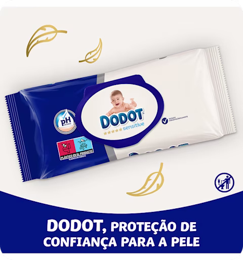 Pacote de toalhitas Dodot Sensitive Pacote de toalhitas Dodot Sensitive