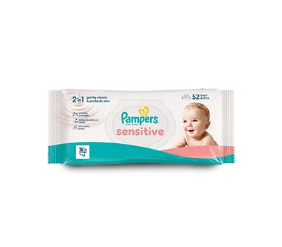 Pampers® Sensitive™ 0% Plastic