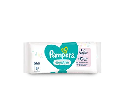Pampers® Sensitive™ 0% Plastic