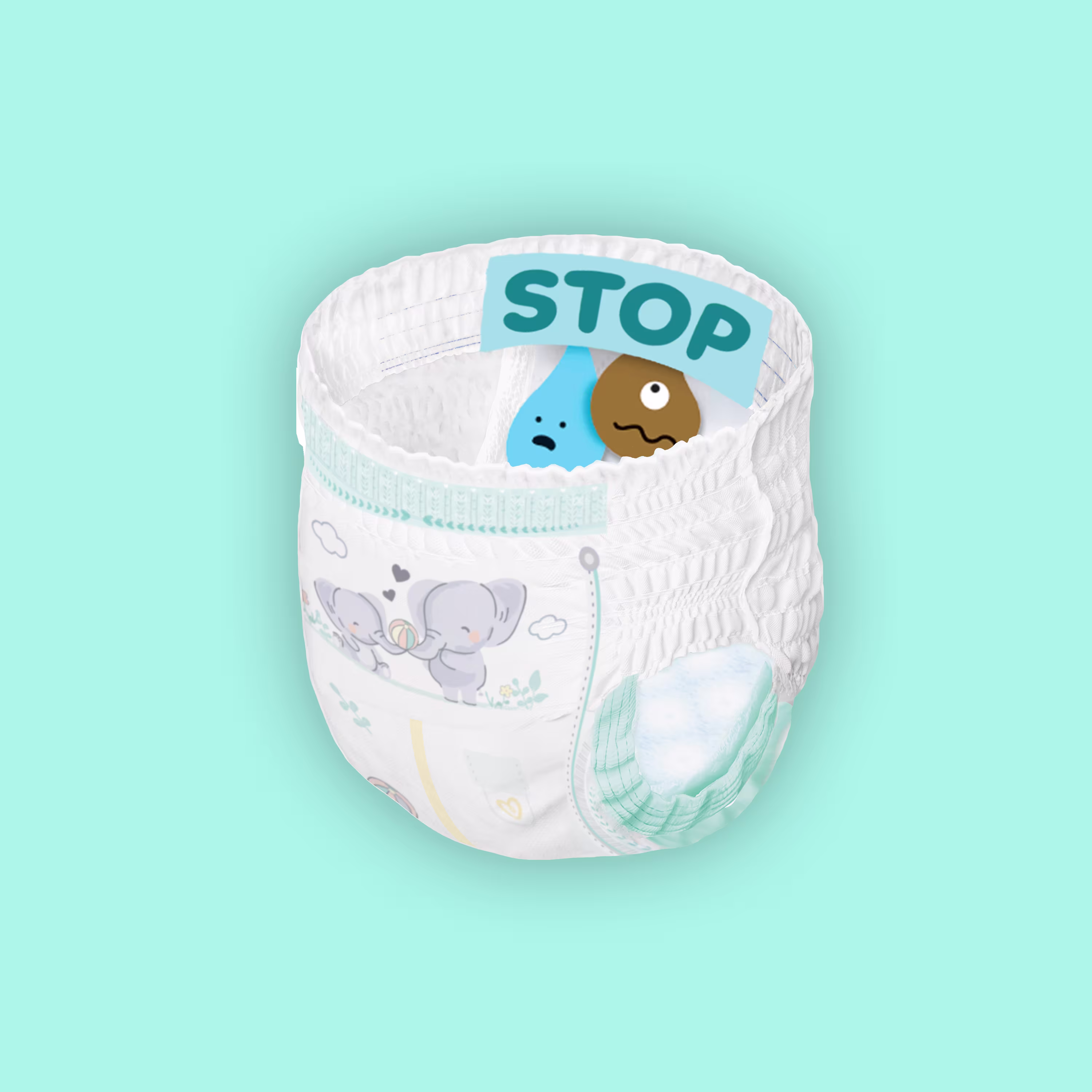 Grafică pentru scutece-chiloțel Pampers Premium Care Pants