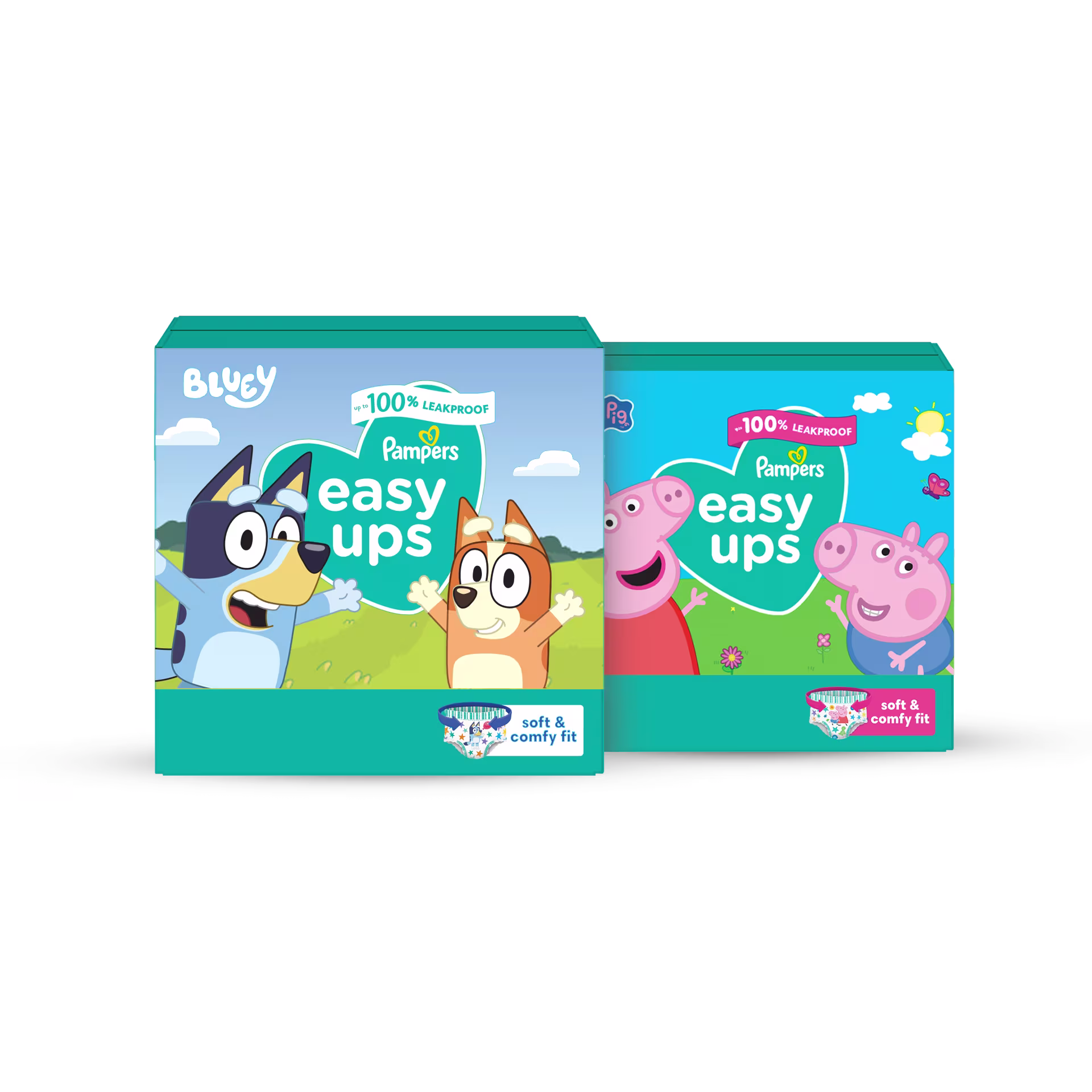 Paquete de Easy Ups - hasta 100% a prueba de fugas, ajuste suave y cómodo