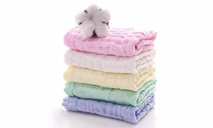 Muslin Organic Cotton Baby Burp Cloth Set