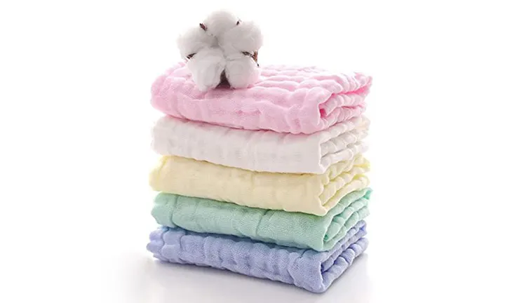 Muslin Organic Cotton Baby Burp Cloth Set