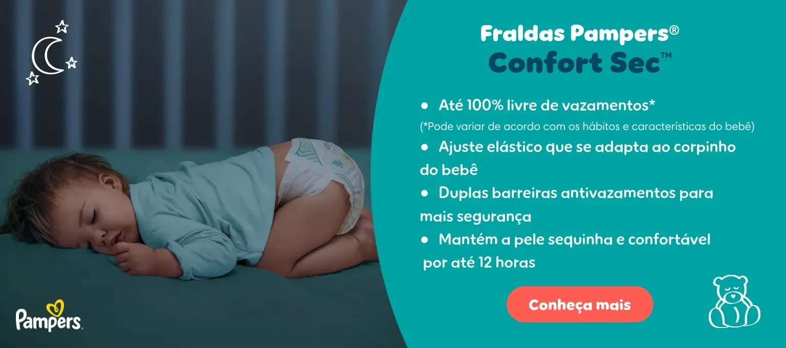 Fralda Pampers® Confort Sec™ Fralda Pampers® Confort Sec™