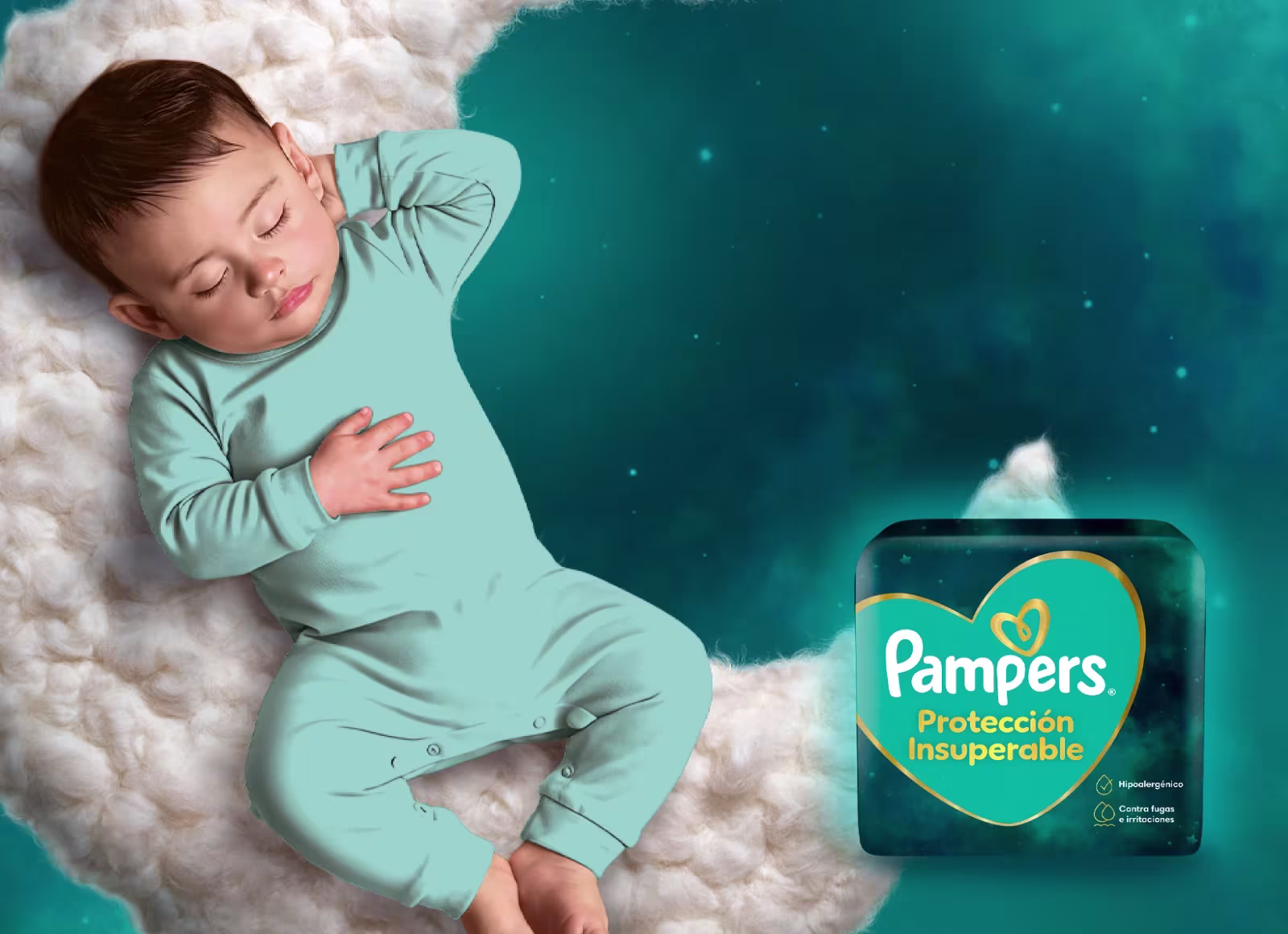 Guagua durmiendo plácidamente