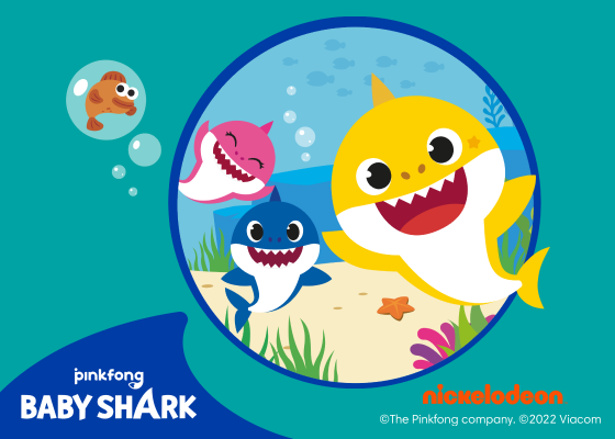 slika pelena-gaćica Pampers Splashers s ilustracijama iz crtića BabyShark