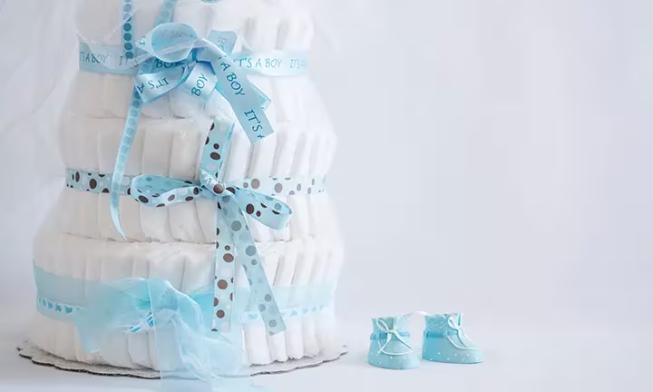 Eine Windeltorte selber basteln