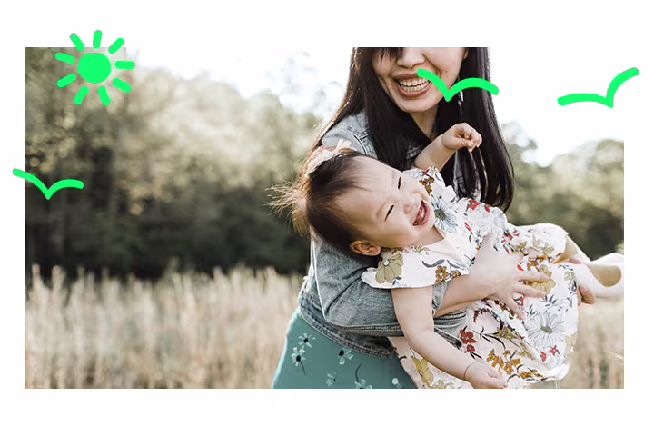 MOMMY HOLDING HER BABY