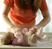 Baby-being-washed