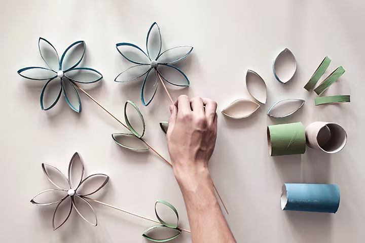χάρτινα λουλούδια
