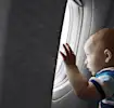 Viajando de avião com uma criança
