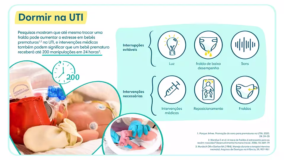 Dormir na UTI | Pampers® Brasil