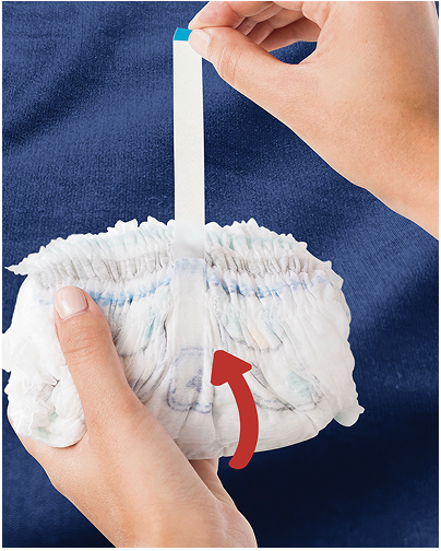 Wideo o tym, jak wyrzucać pieluchomajtki typu majtki