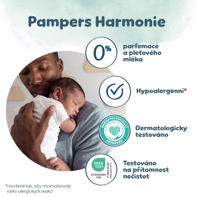 Certifikáty a informace o Pampers Harmonie Certifikáty a informace o Pampers Harmonie
