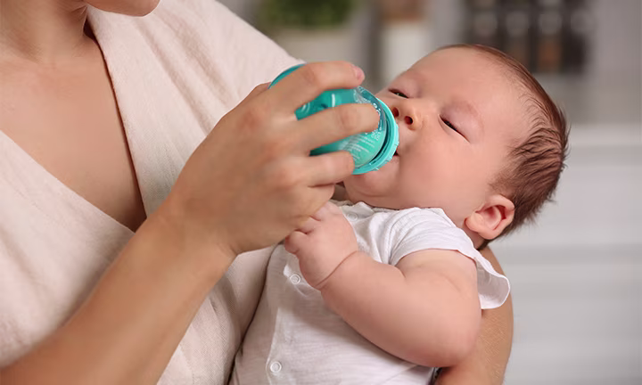 Baby bottle feeding